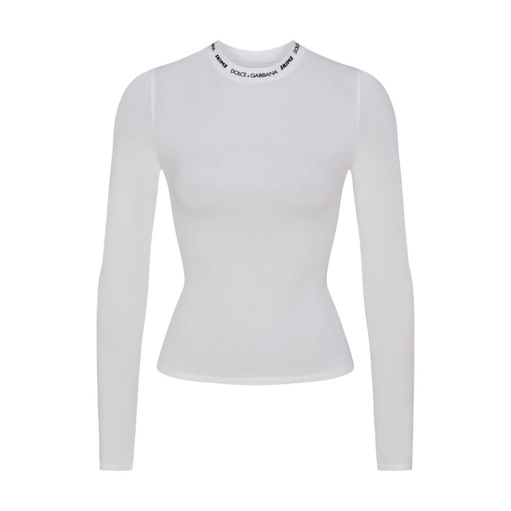 Dolce & Gabbana x SKIMS COTTON JERSEY LONG SLEEVE T-SHIRT- NWT